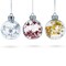 Set of 3 Colorful Stars Clear Plastic Christmas Ornaments 4 Inches
